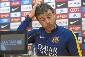 Luis Enrique en rueda de prensa.