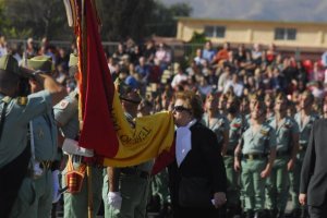 Imagen de una anterior jura de bandera en la Brigada de la Legión