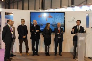 El equipo de Gobierno durante la Feria de Turismo FITUR del pasado año. 