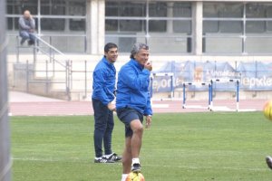 Goro en el entrenamiento de este viernes.