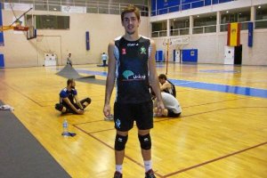 Jorge Almansa en el entrenamiento.