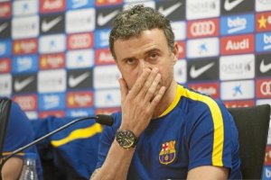 Luis Enrique en rueda de prensa.