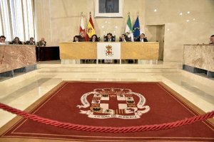 Imagen del Pleno en el Ayuntamiento de Almería 