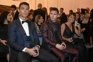 Cristiano y Messi juntos el pasado año.