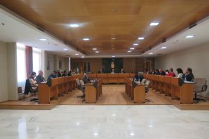 Vista  del Pleno celebrado ayer, en cual fue considerado como uno de los más importantes del año.  