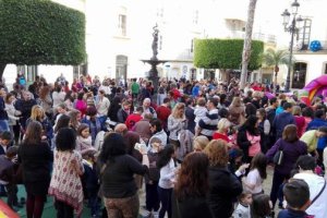 actividades en la plaza Mayor en las vacaciones. 