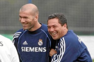 Zidane con Luxemburgo juntos en el Real Madrid.