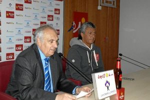 Alfonso junto a Gorosito que no tiene cara de jeque.