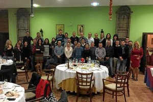 La prensa celebrando con el C. D. El Ejido.