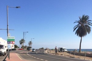 Zona del Paseo en la que se trabaja.