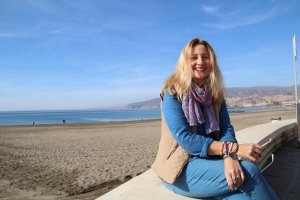 Fátima Estévanez, en el Paseo Marítimo de la capital, la pasada semana.