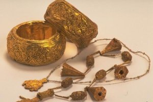 Algunas de las piezas del Tesoro de Bentarique, en una fotografía del Museo Arqueológico Nacional.