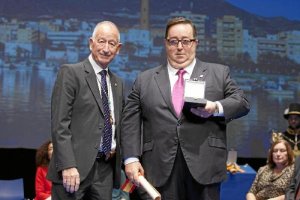 Gabriel Amat con José Juan Rubí.