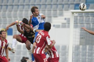 Aníbal en el partido Sabadell-Almería de 2012.