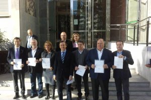 Diputados y senadores del PP, del PSOE y de Ciudadanos en Almería.