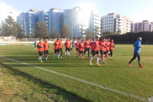 Carrera continua para calentar.