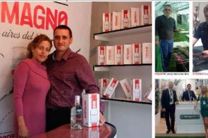 Isabel Ruiz y Manuel Crespo, de Ginebra Portomagno, Serafín Cano, Domingo Gijarro y Juan Angel Ruiz.