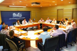 Reunión en el Consistorio donde se habló del Plan Integral de Desarrollo Urbano. 
