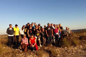 Participantes en la ruta ‘Por un millón de pasos’. 