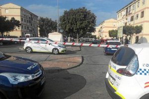 Zona acordonada tras el tiroteo