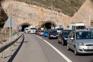 Imagen de retenciones en la autovía A-7