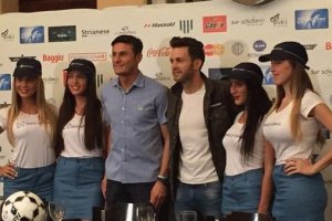 Presentación del partido de Javier Zanetti.