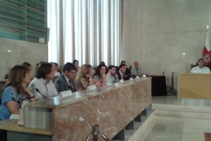 Los concejales de Ciudadanos en una sesión plenaria.