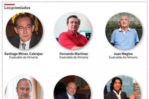 Imágenes de los premiados en la gala.