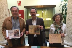 Presentación de  la exposición y del ‘Documento del mes’, ayer en el Archivo Histórico. 