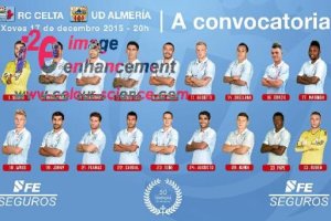 Los elegidos para el partido frente al Almería.