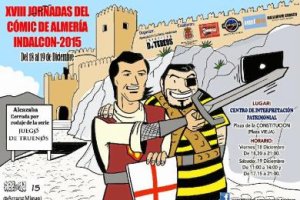 Cartel promocional de las jornadas, obra de Arr@nz, humorista gráfico de LA VOZ.