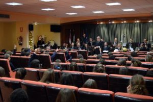 Banda Municipal de Música en el salón de actos de Torrecárdenas.
