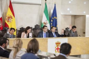 Imagen de la última sesión plenaria celebrada en el Ayuntamiento de Almería.