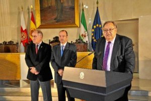 Eduardo Herrera en una de sus visitas a Almería.