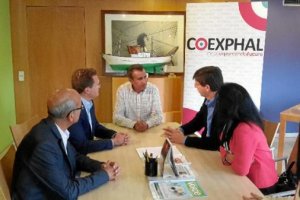 Reunión de la candidatura de Ciudadanos junto a Juan Marín con Coexphal