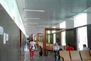 Usuarios del centro de alta resolución Nicolás Salmerón en la capital.