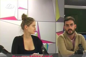 El joven purchenero en una entrevista en la TV búlgara.