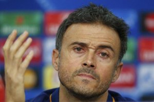 Luis Enrique, en rueda de prensa.