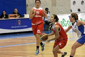 La jugadora almeriense en acción.