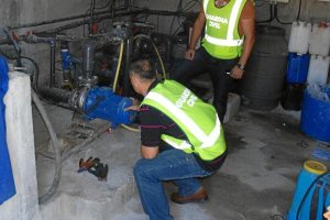 Agentes del grupo Roca en Almería