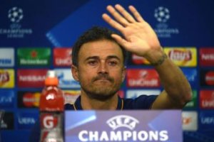 Luis Enrique, en sala de prensa. 