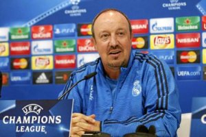 Rafa Benítez en rueda de prensa.