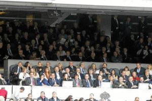El palco del Santiago Bernabéu.