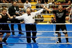 El campeón de Europa en uno de sus combates.