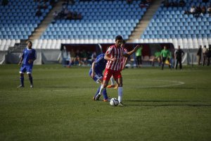 Una jugada del partido.