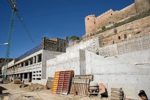 Imagen de las actuales obras del Mesón Gitano