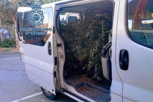 Furgoneta cargada de marihuana