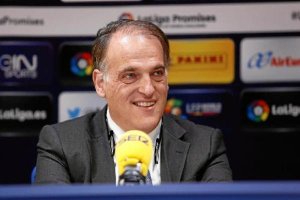 Javier Tebas es feliz con los números de la Liga.