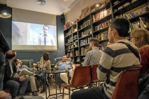 Actividad celebrada ayer en el Café Cyrano. 