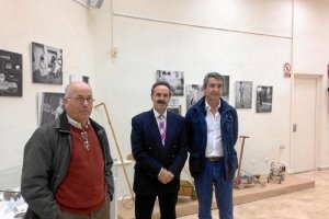 Inauguración de la muestra, ayer miércoles. 